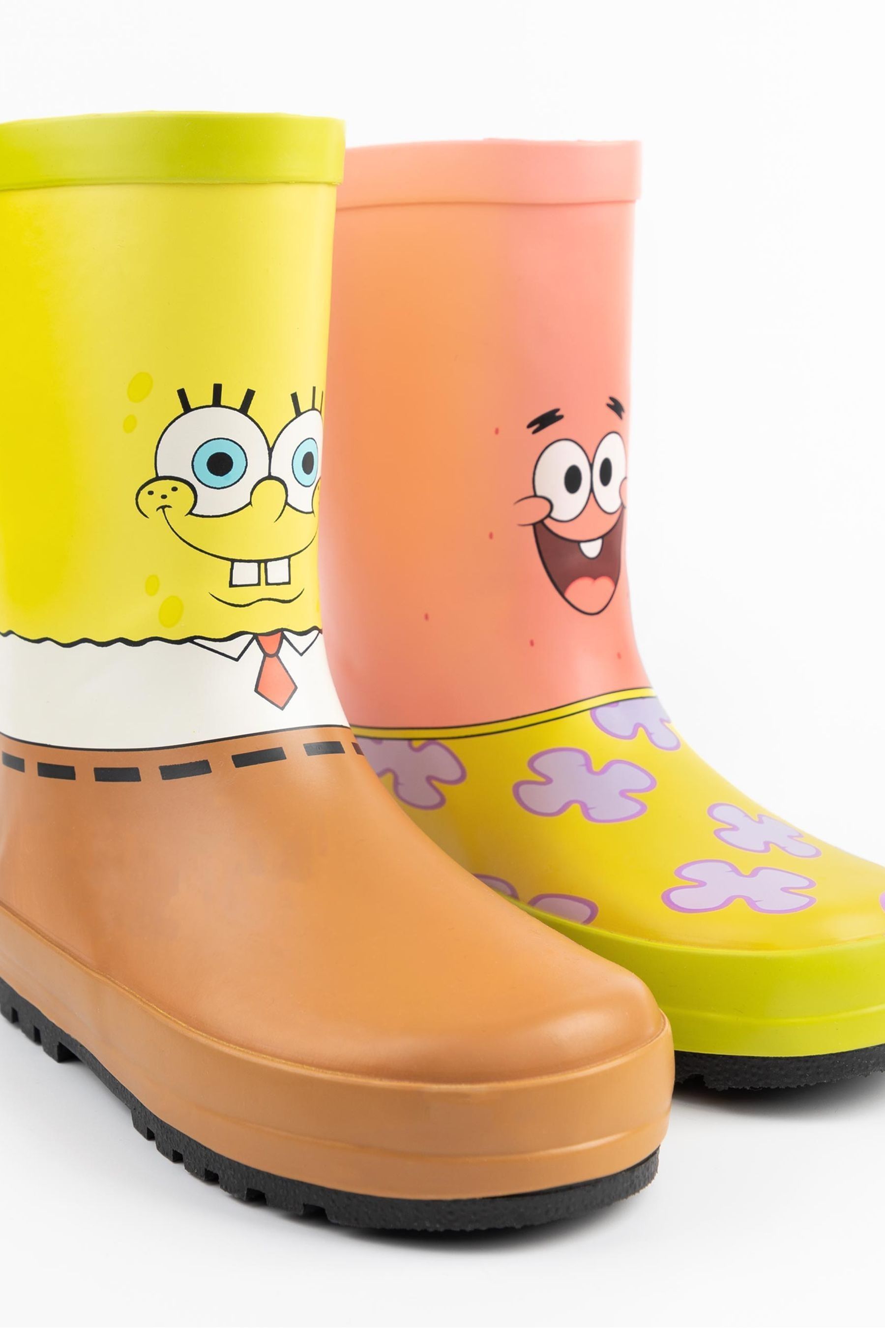 Vanilla Underground Yellow SpongeBob SquarePants Unisex Kids Patrick Wellington Boots without Handles