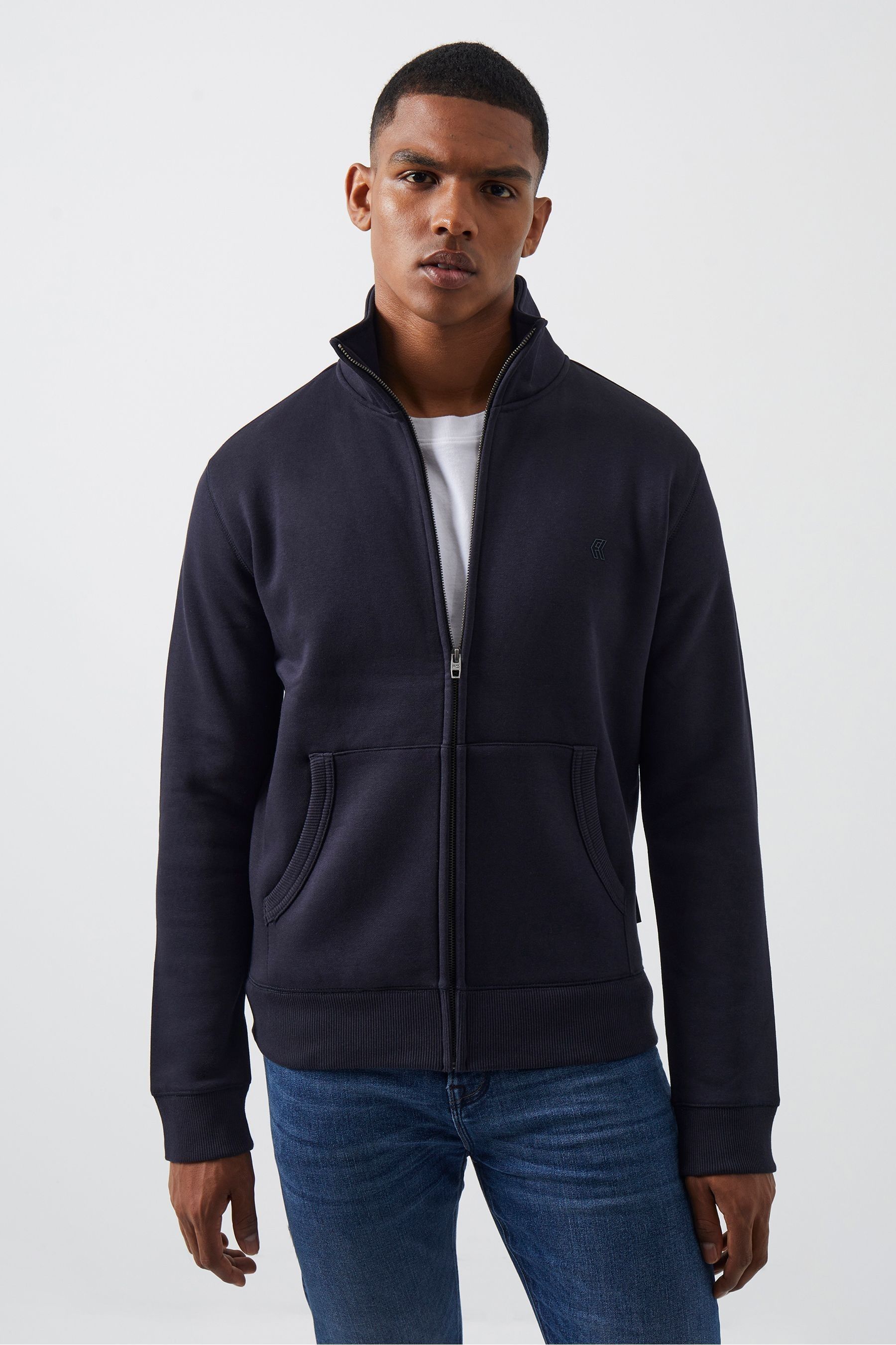 Buy French Connection Blue Funnel Neck Jacket from the Next UK
