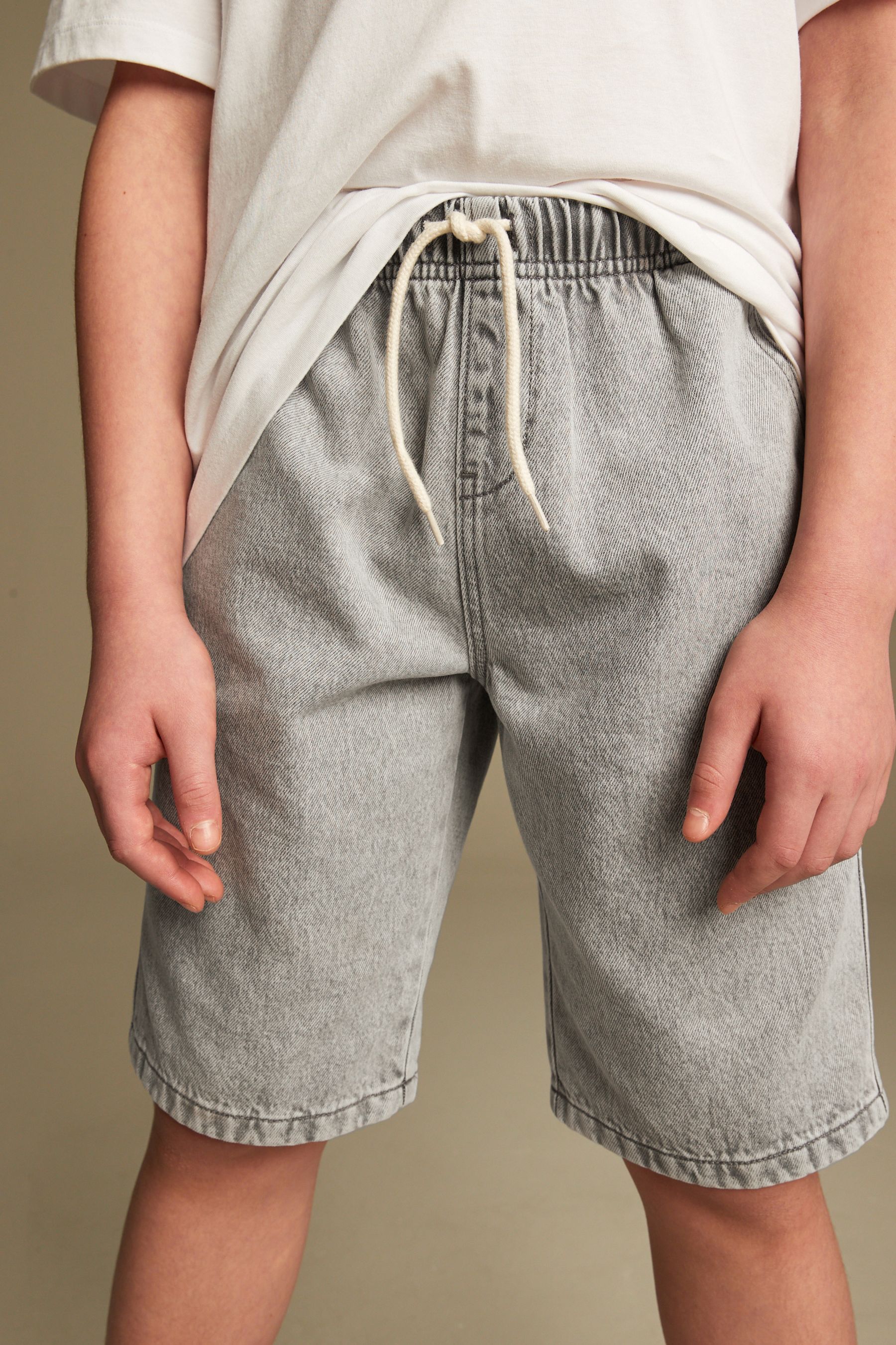 Buy Grey Bermuda Denim Shorts 3 16yrs from Next Luxembourg