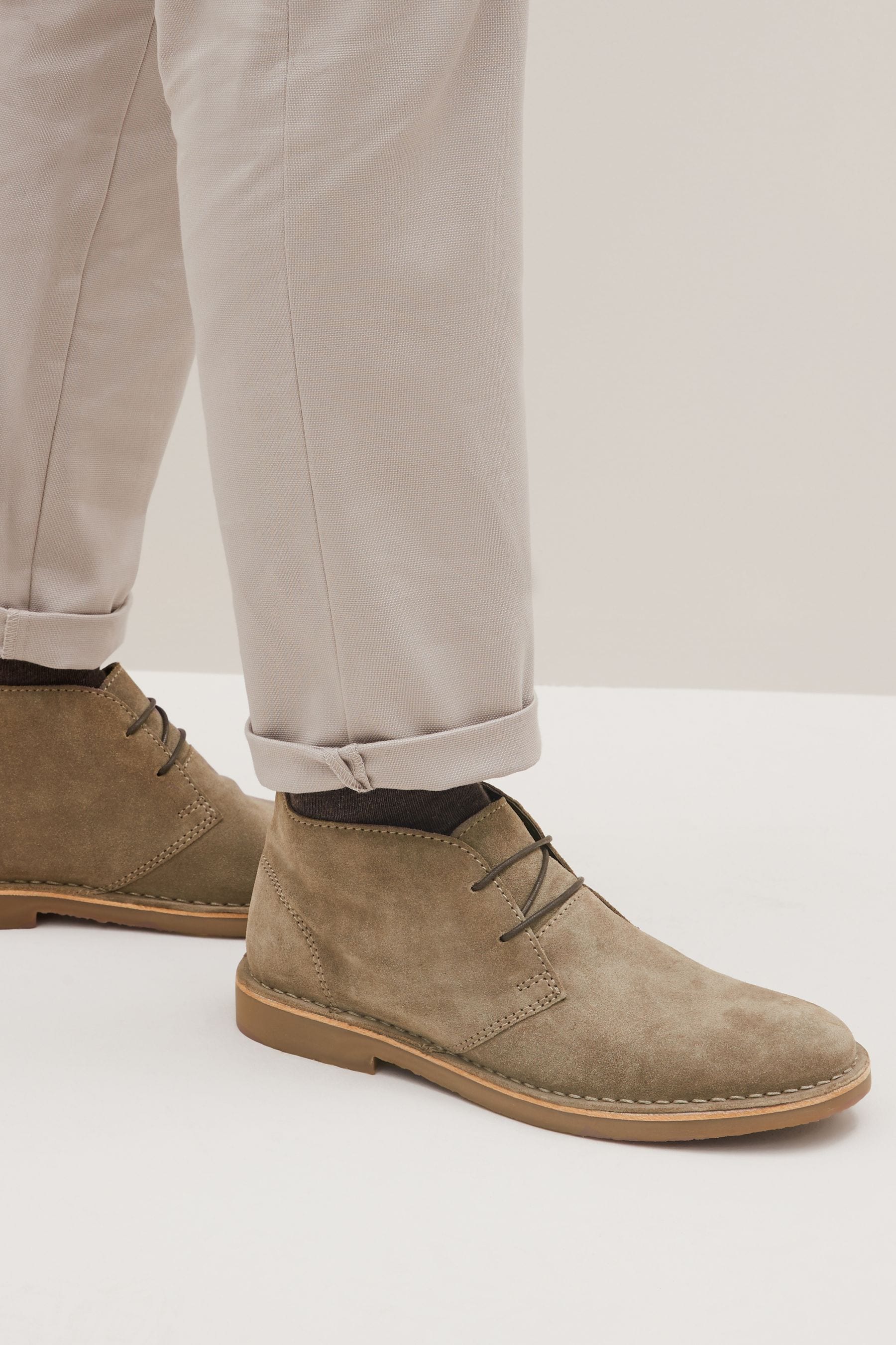 Grey desert boots hotsell