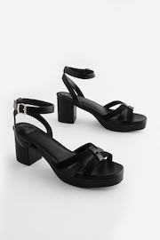 Black Forever Comfort® Low Platform Heels - Image 3 of 7