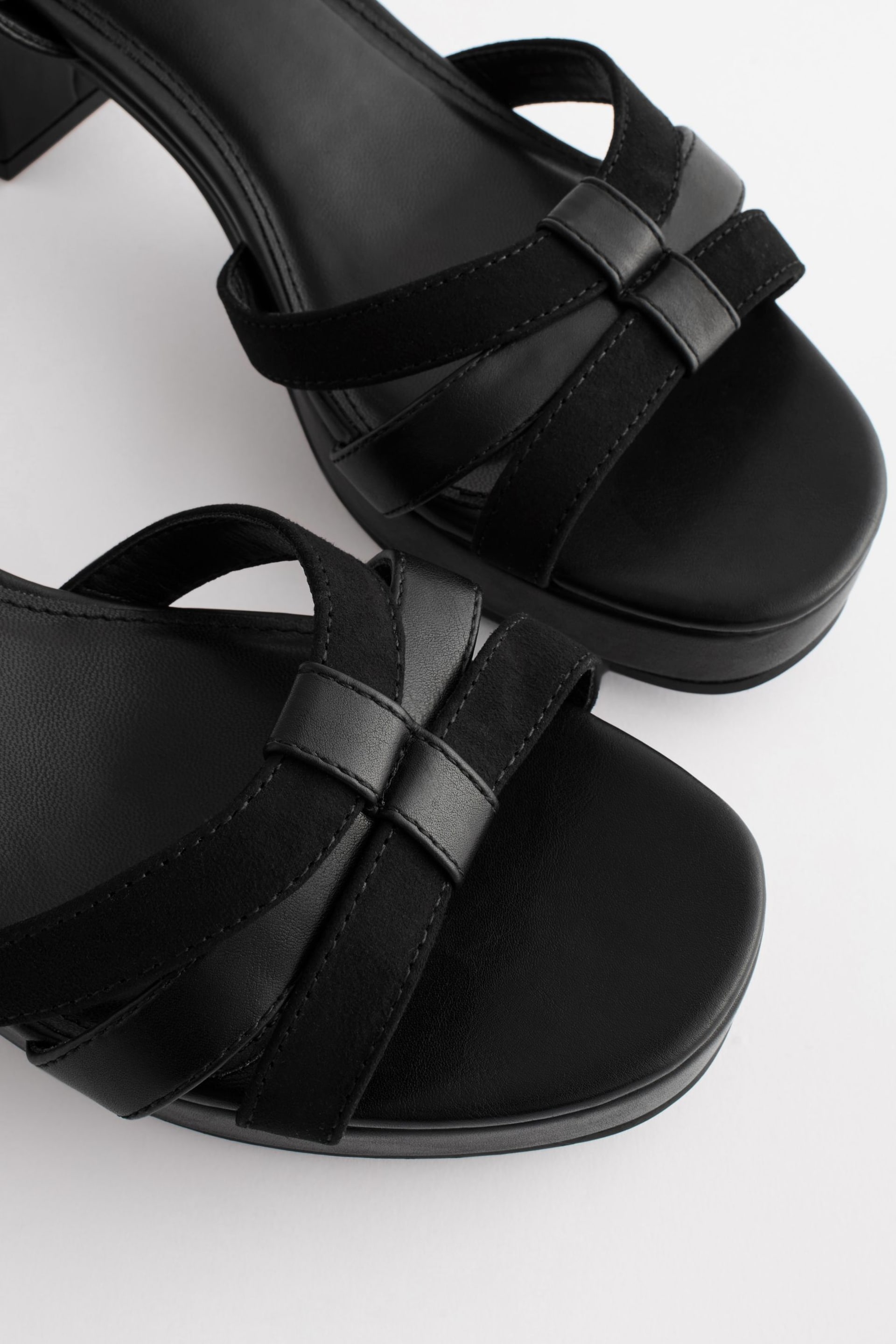 Black Forever Comfort® Low Platform Heels - Image 7 of 7
