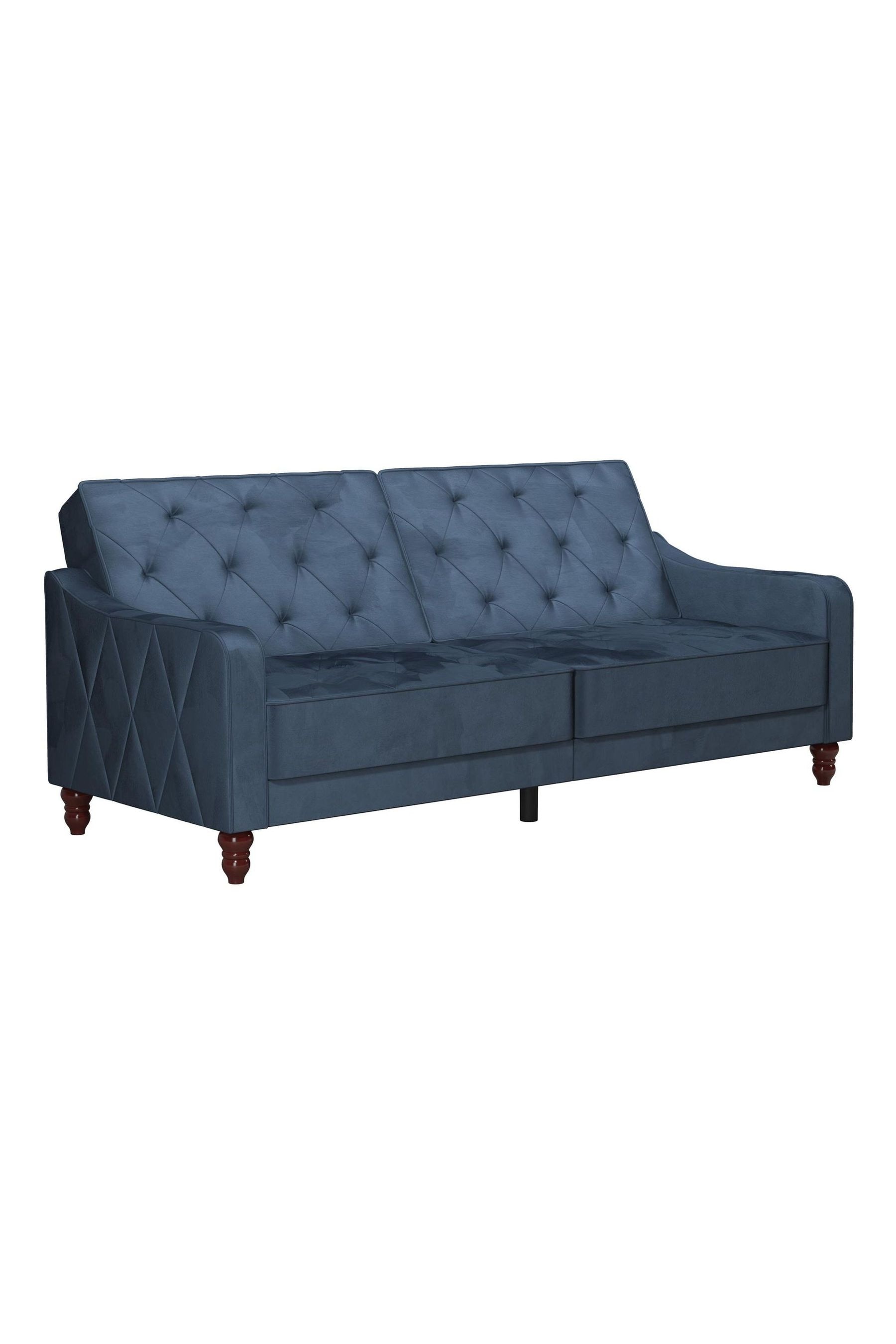 Velvet tufted store futon