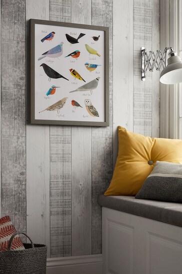 Art For The Home Grey Bird Song Wall Art