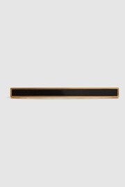 Reiss Gold Ardley Onyx Tie Bar - Image 1 of 5