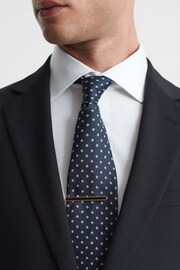 Reiss Gold Ardley Onyx Tie Bar - Image 2 of 5