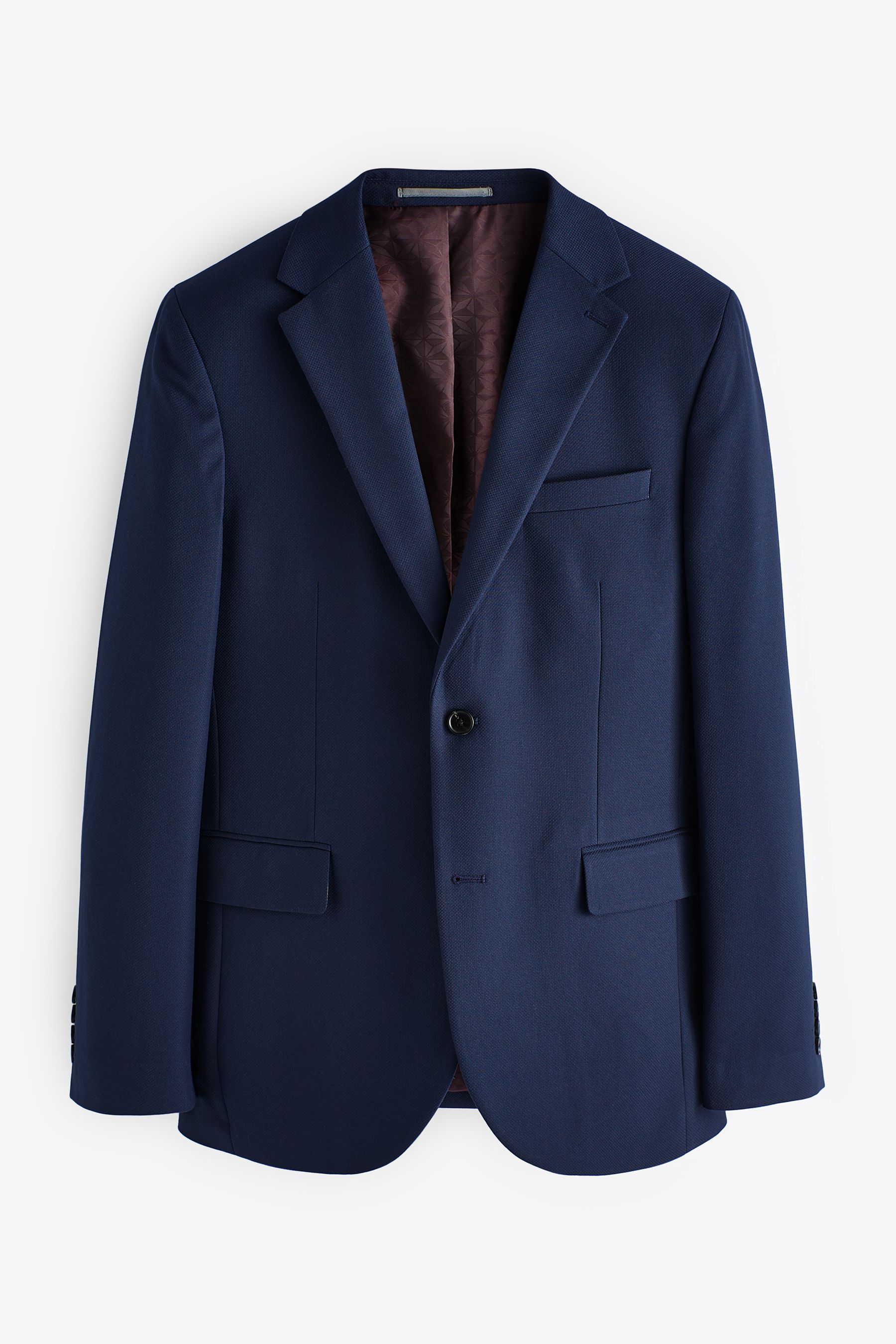 Buy Bright Blue Slim Fit Textured Suit Jacket from Next Ireland