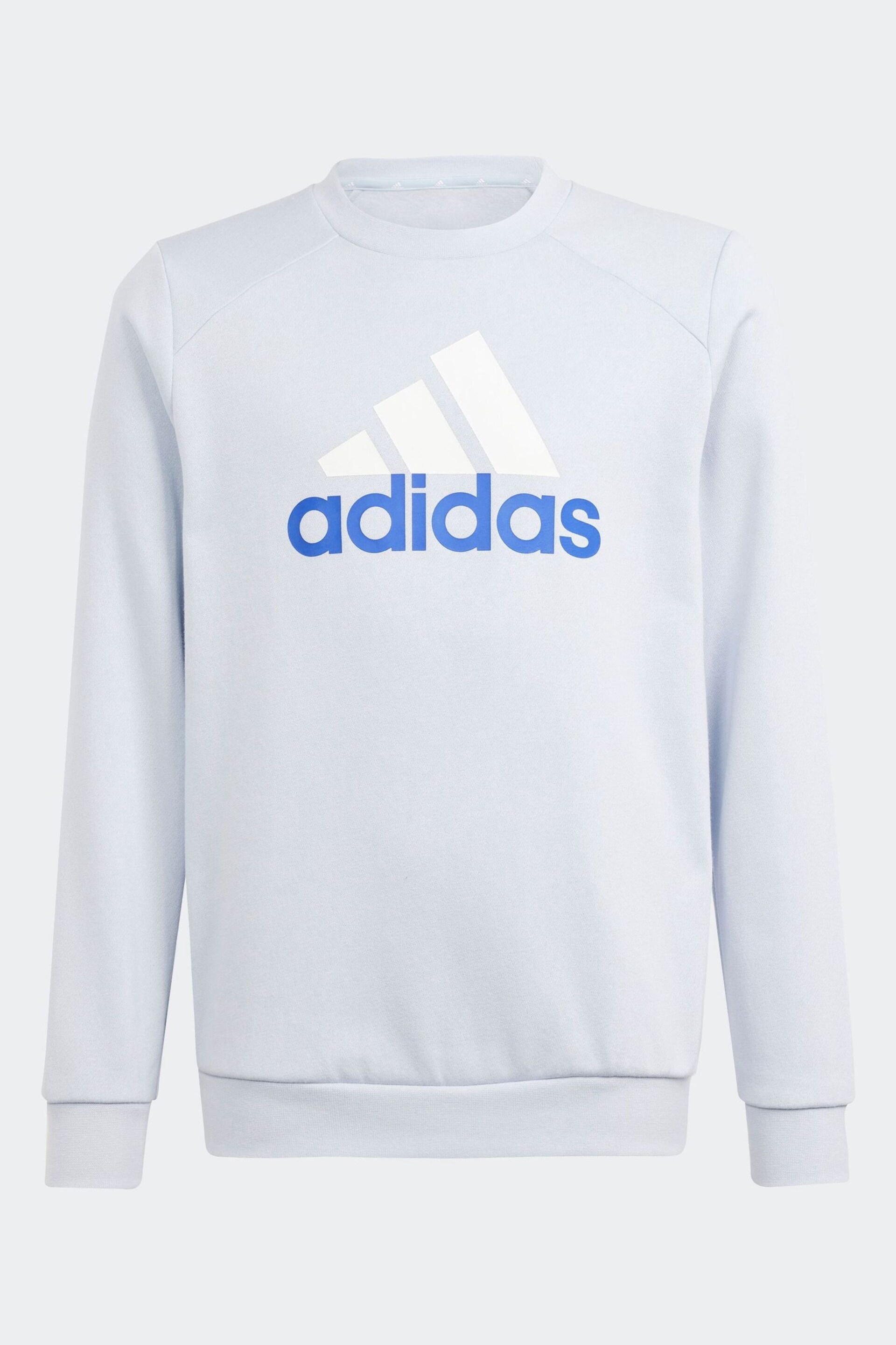 adidas Grey Kids Sportswear Essentials Big Logo Fleece Joggers Set - Image 3 of 6