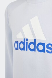 adidas Grey Kids Sportswear Essentials Big Logo Fleece Joggers Set - Image 4 of 6