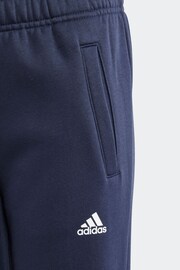 adidas Grey Kids Sportswear Essentials Big Logo Fleece Joggers Set - Image 6 of 6