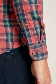 Joules Goodridge Red Check Long Sleeve Cotton Poplin Shirt - Image 5 of 7