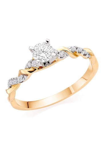 Beaverbrooks Entwine 18ct Diamond Solitaire Ring