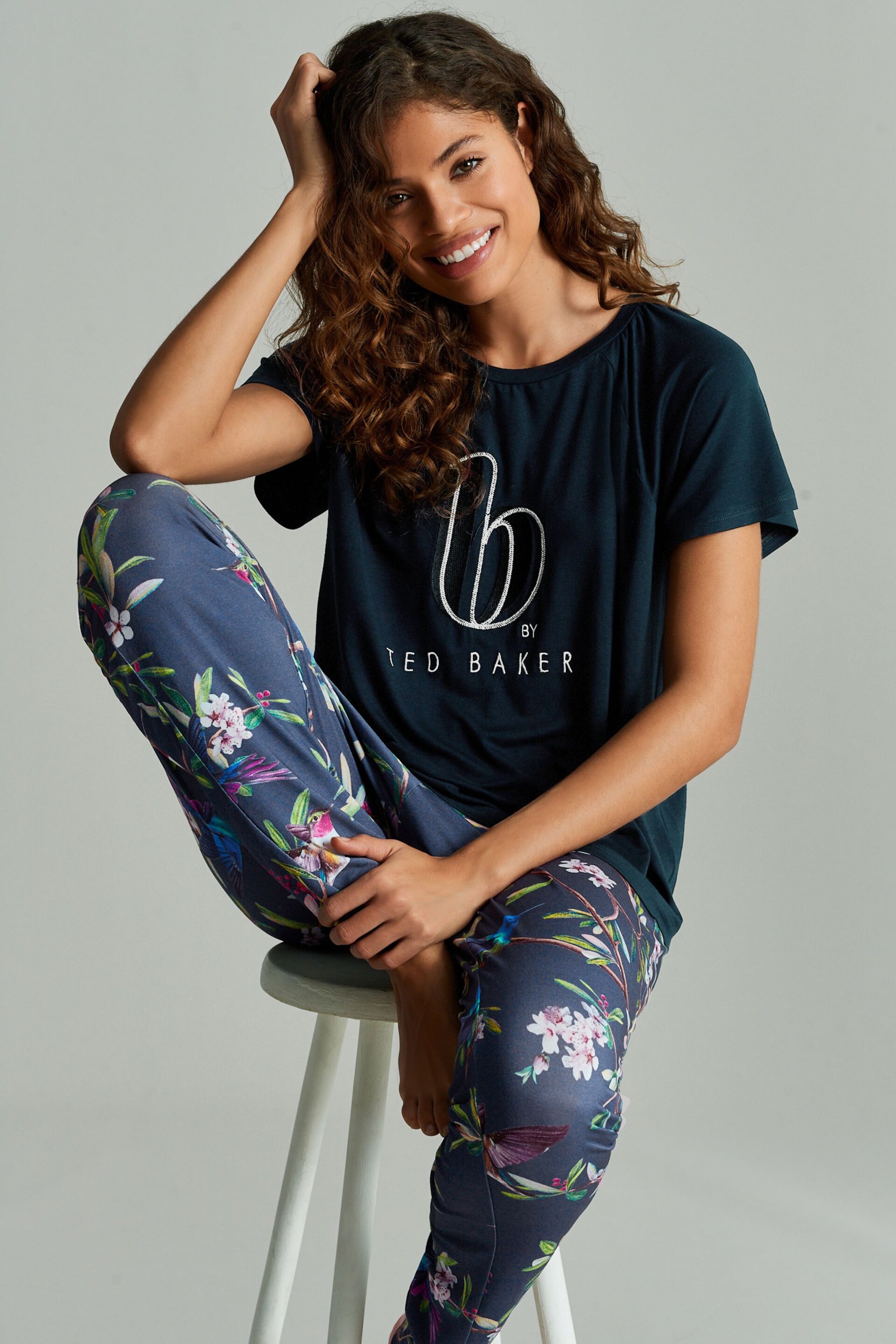 B by Ted Baker Jersey Pyjama Set - Image 1 of 12