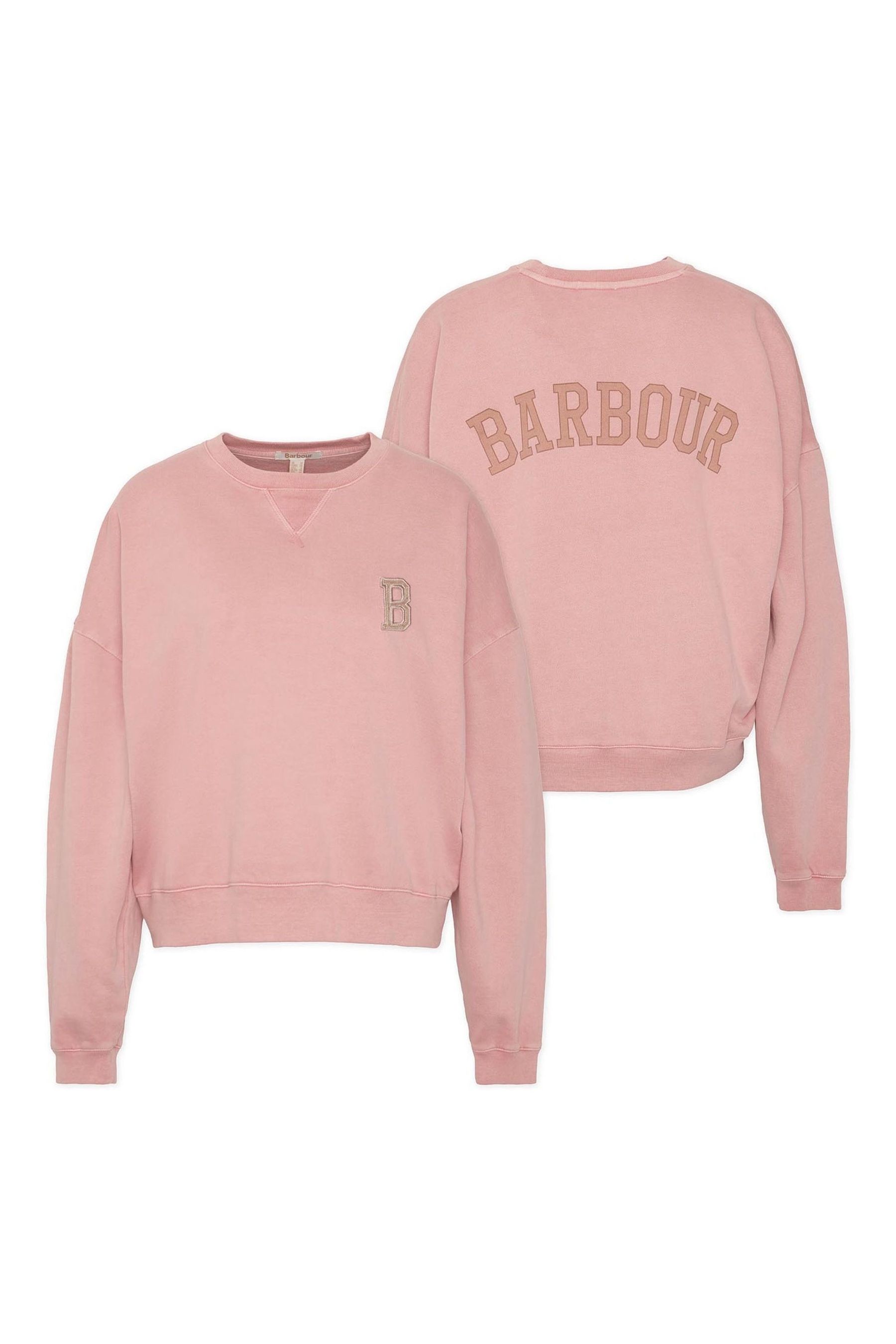 Barbour pink sweatshirt hot sale