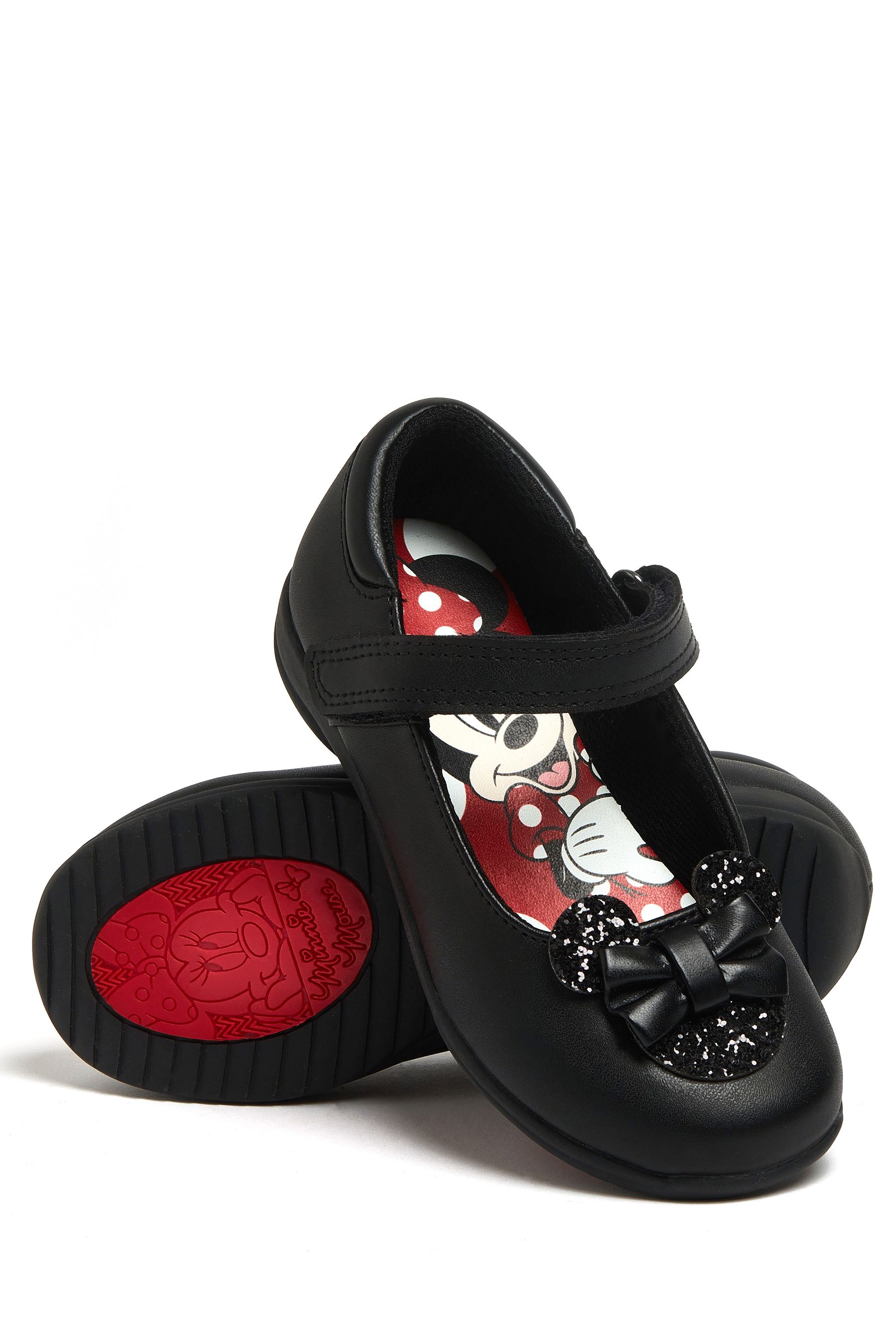 Buy Character Black Minnie Mouse School Shoes from Next Australia