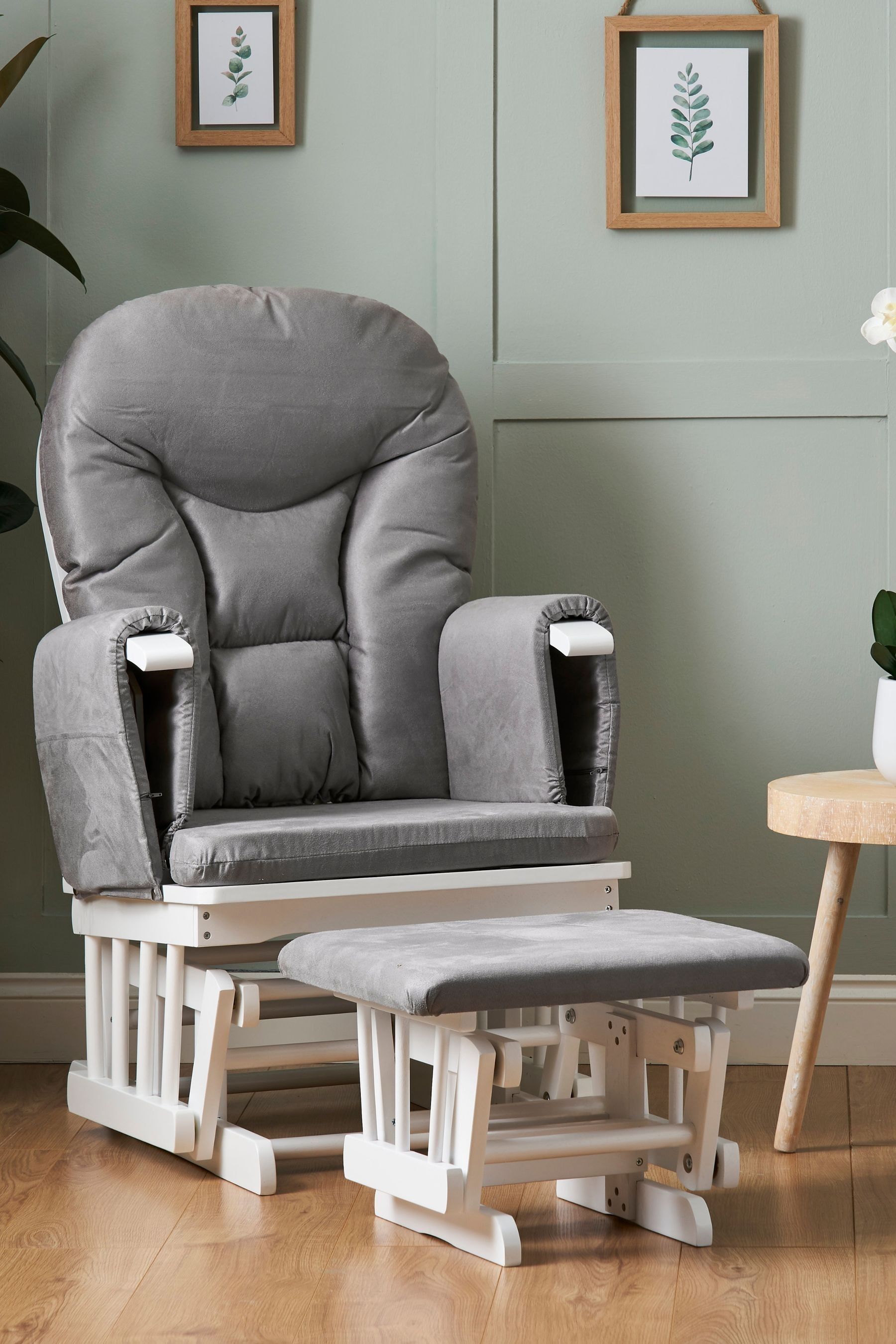 Obaby reclining glider chair and on sale stool