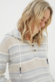 FatFace Daisy Natural Textured Overhead Hoodie - Image 3 of 4