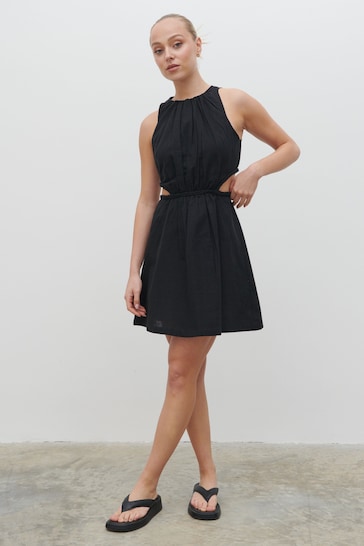 Pretty Lavish Black Melody Cut Out Mini Dress