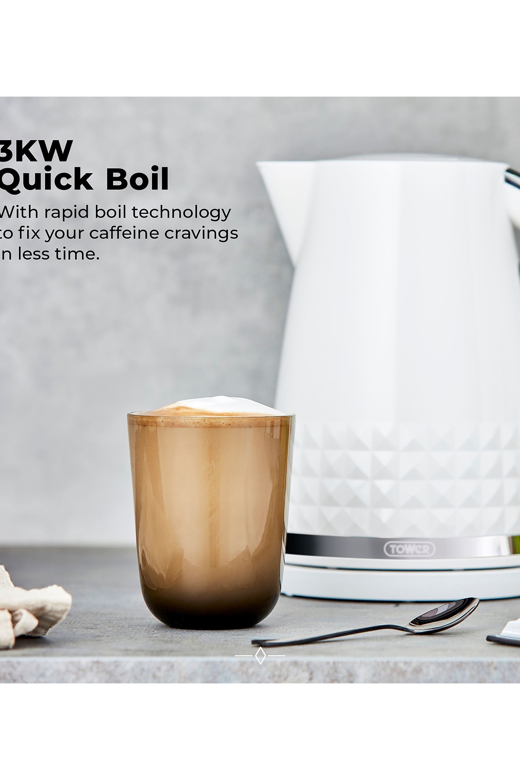 Sunbeam cheap kettle white