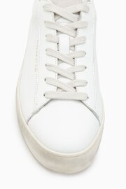 AllSaints White Shana Sneakers - Image 4 of 7