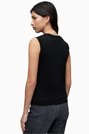 AllSaints Black Imogen Tank Top - Image 2 of 7