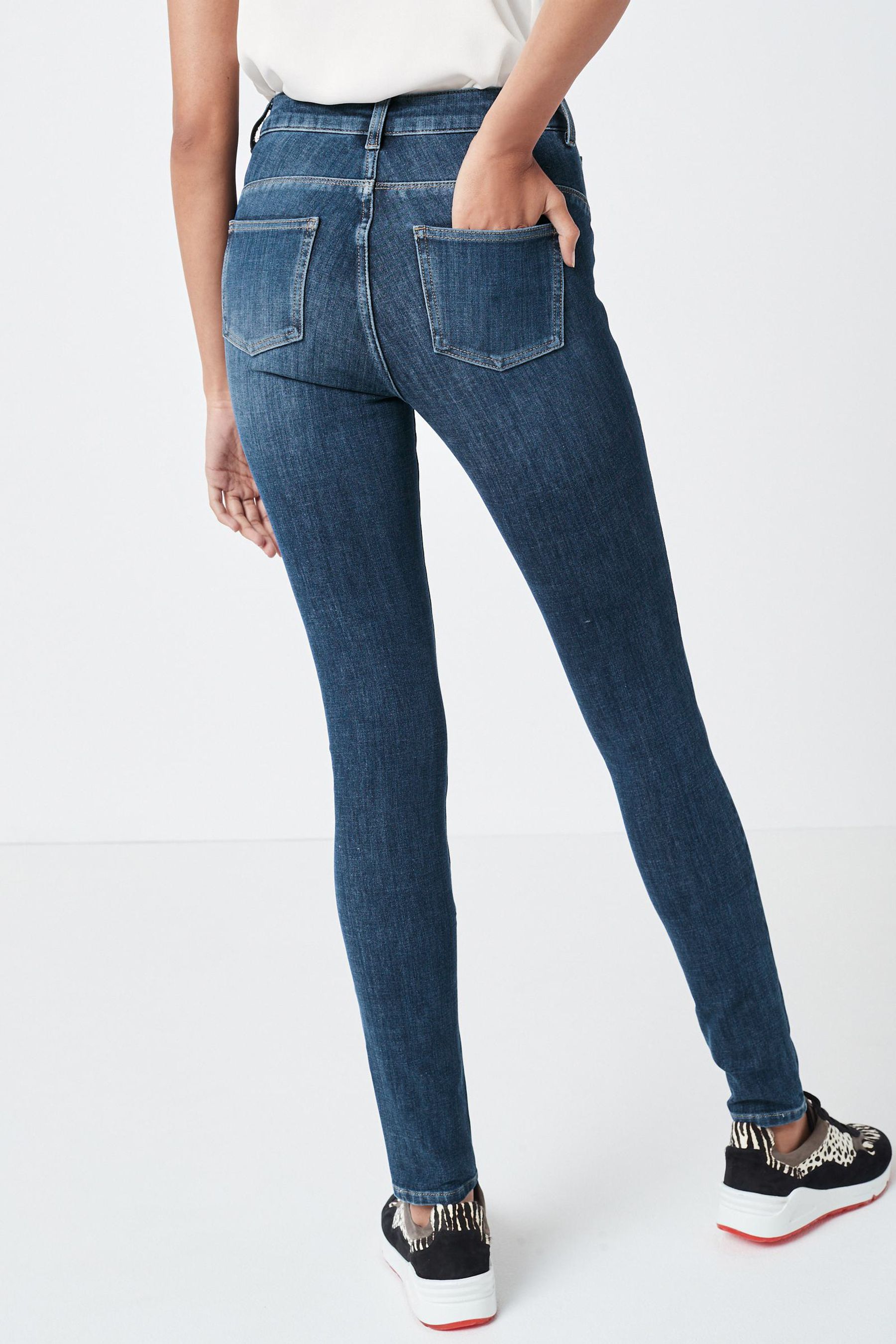 Buy Dark Blue 360 Stretch Skinny Jeans from Next Ireland