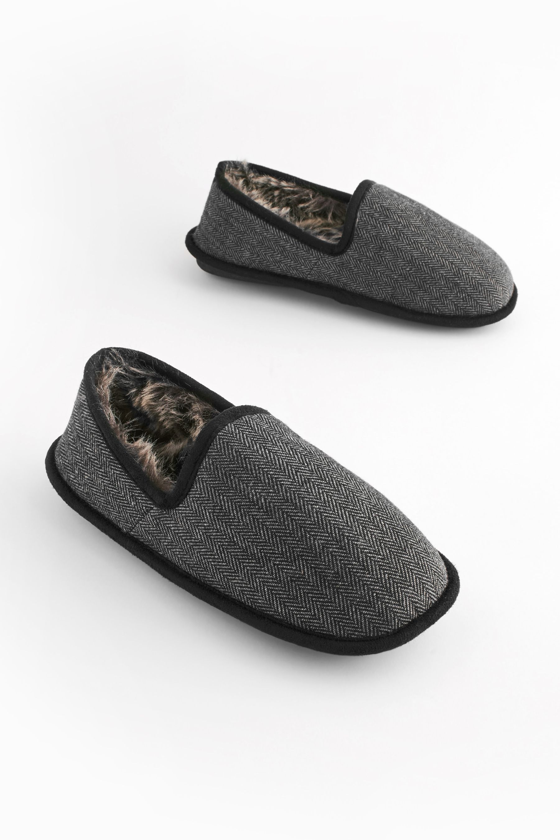 Men's closed back best sale slippers