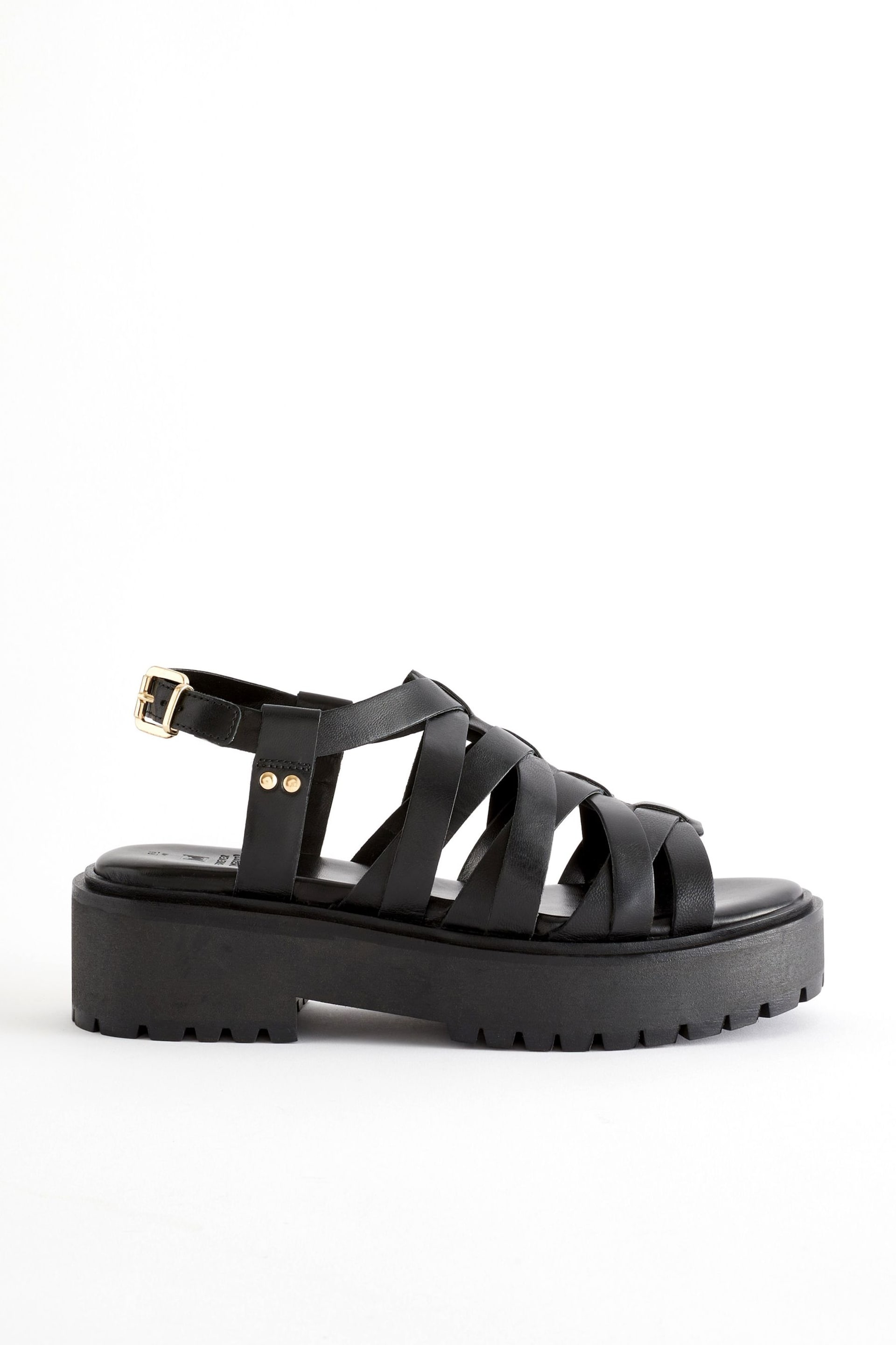 Black Forever Comfort® Chunky Strappy Sandals - Image 6 of 10
