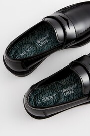 Black Leather Chunky Loafers - Image 3 of 6