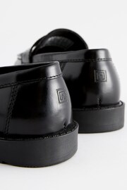 Black Leather Chunky Loafers - Image 5 of 6