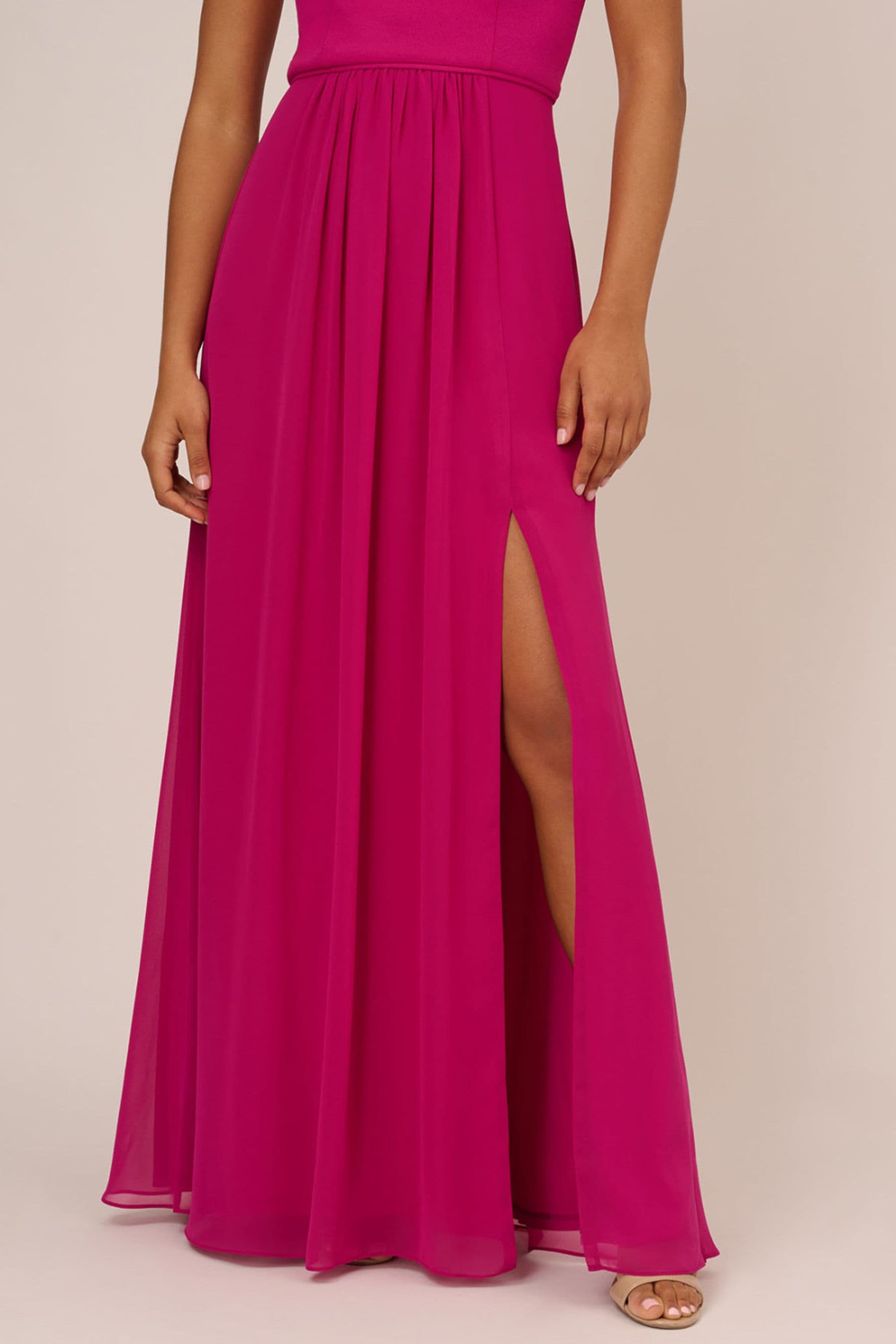 Buy Adrianna Papell One Shoulder Chiffon Gown from the Next UK online shop