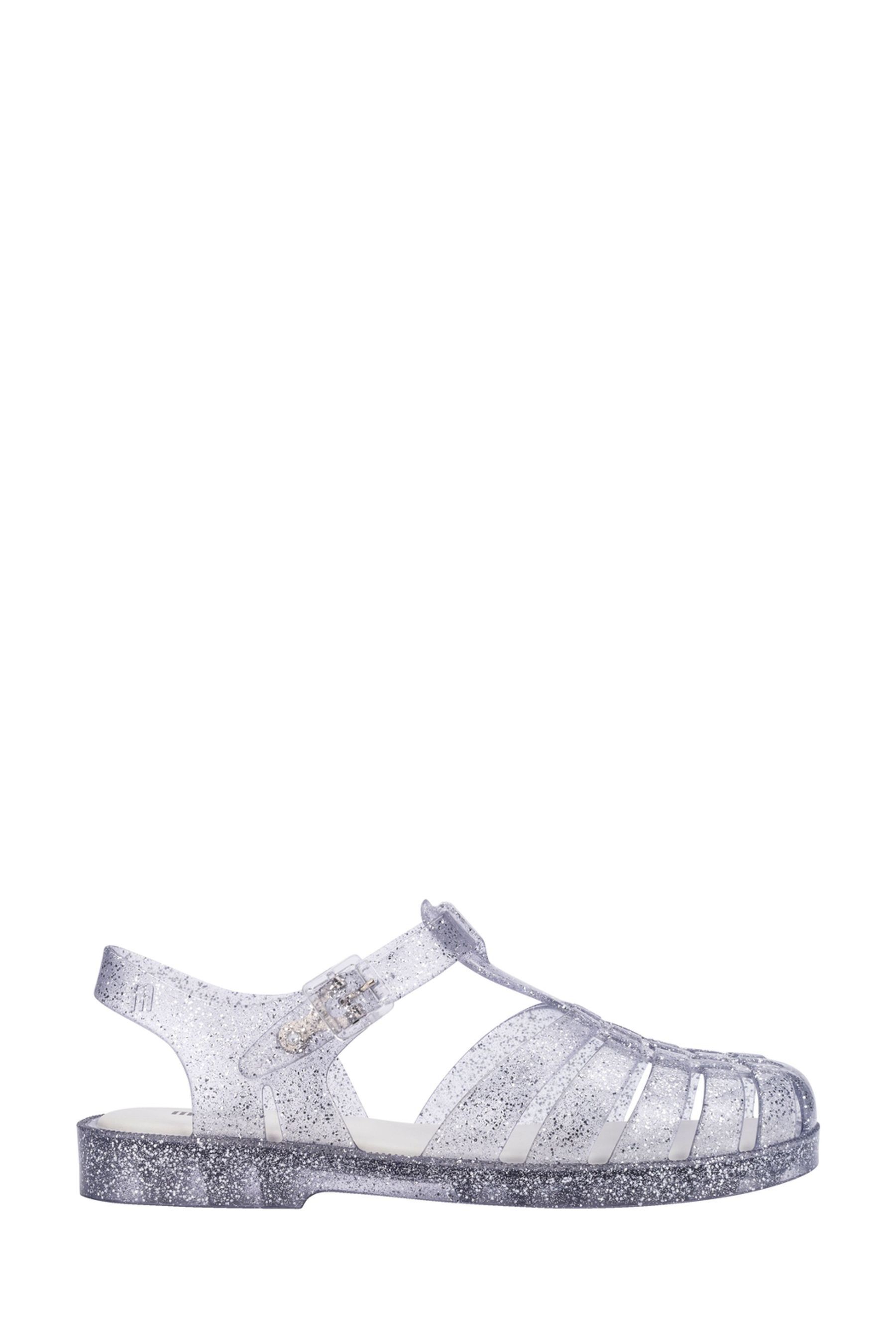 Buy Melissa Silver Possession Shiny Clear Sandals from Next Luxembourg