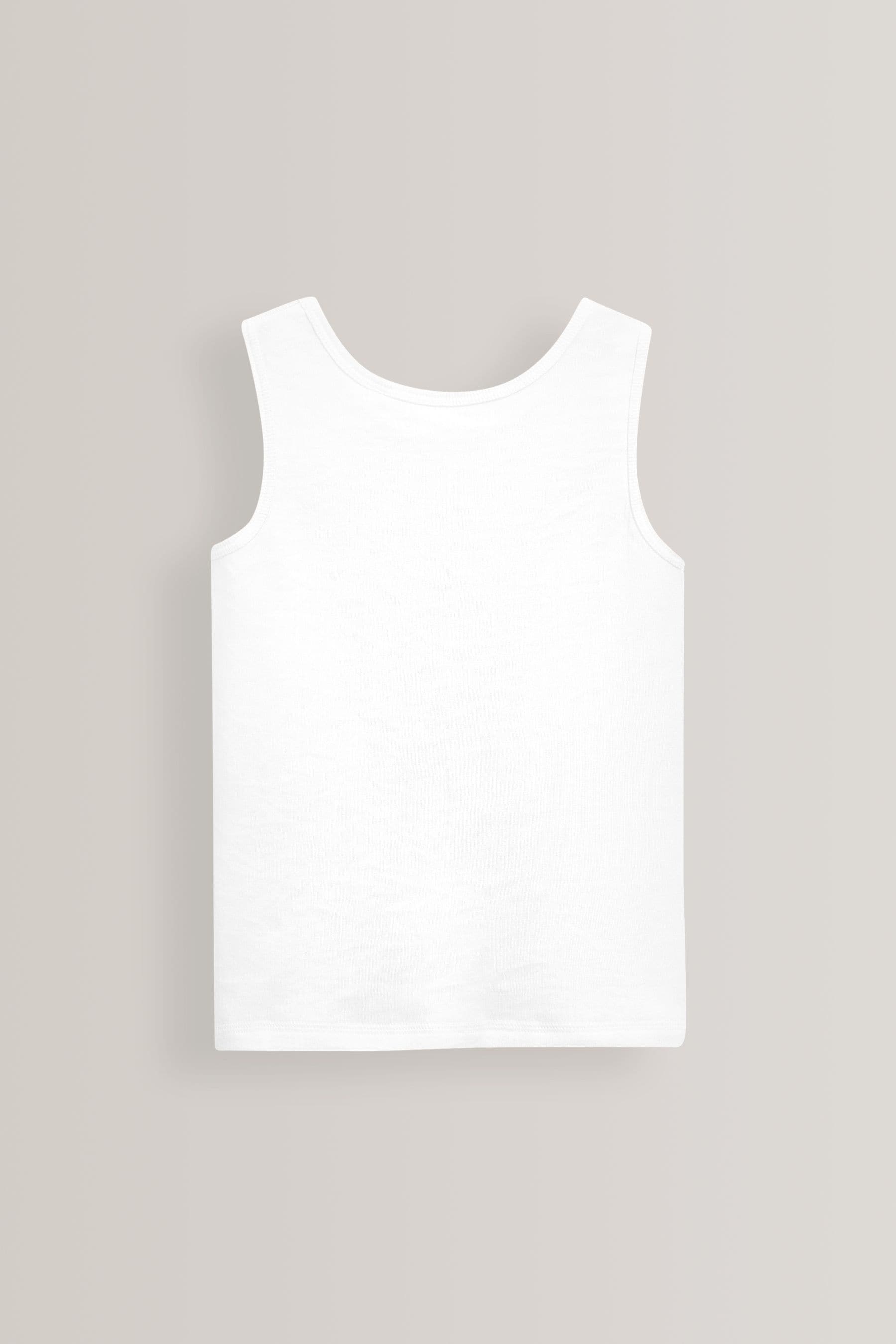 White 2 Pack Thermal Vest Tops 2 16yrs