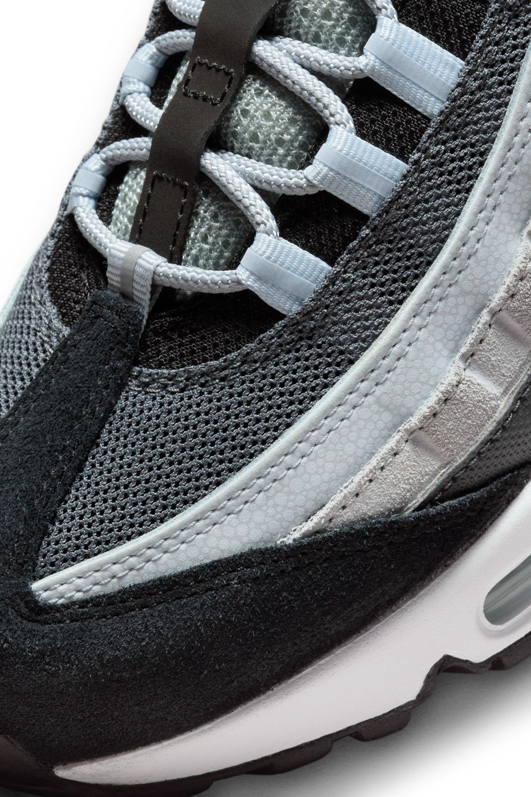Grey and black nike air max 9 top