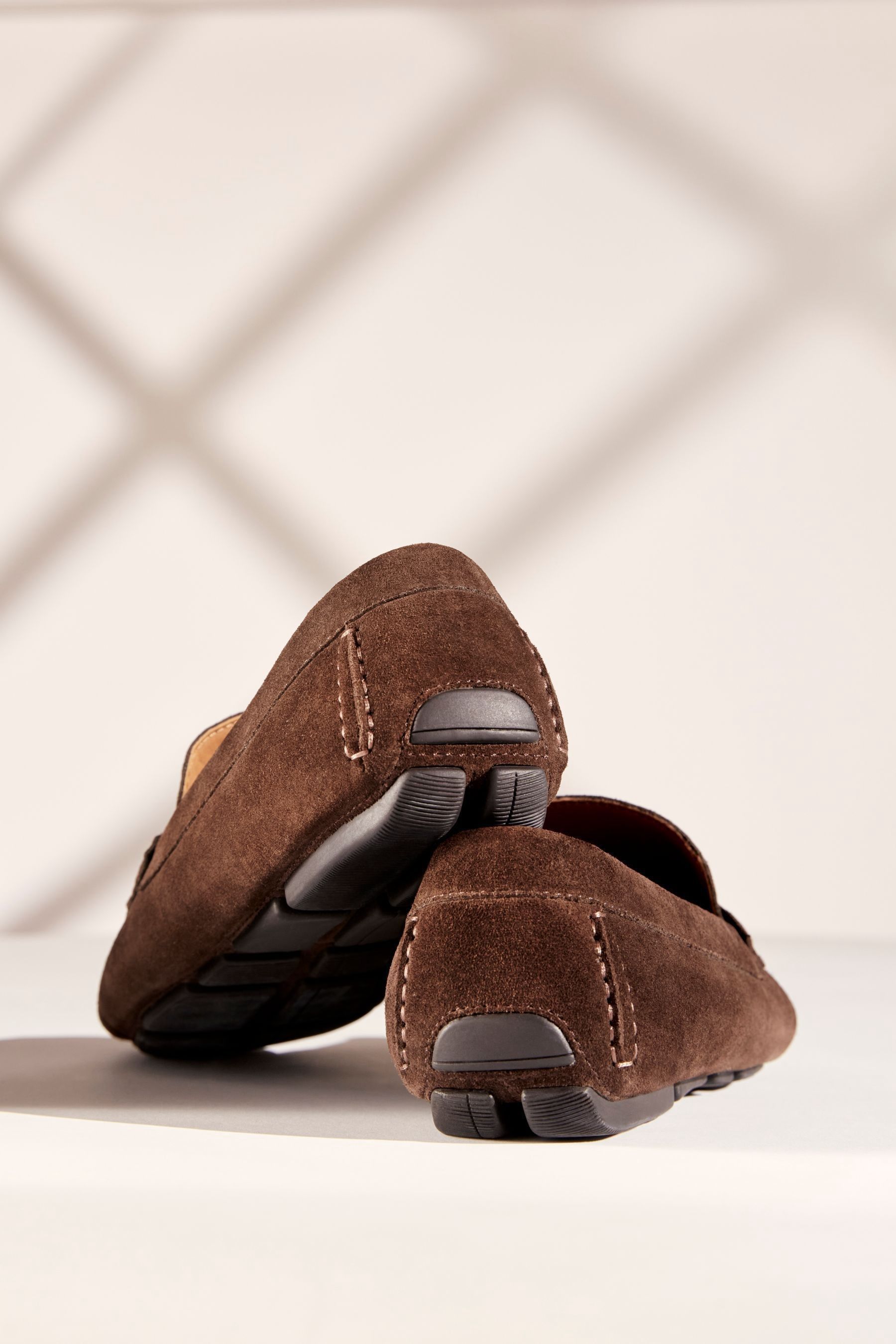 Dune London Brown Bradlay Saddle Driver Shoes