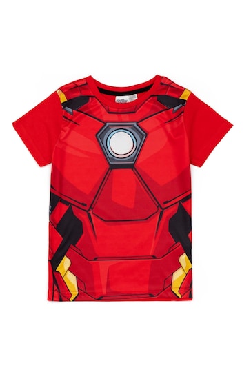 Vanilla Underground Red Iron Man Boys Red Marvel Short Pyjamas