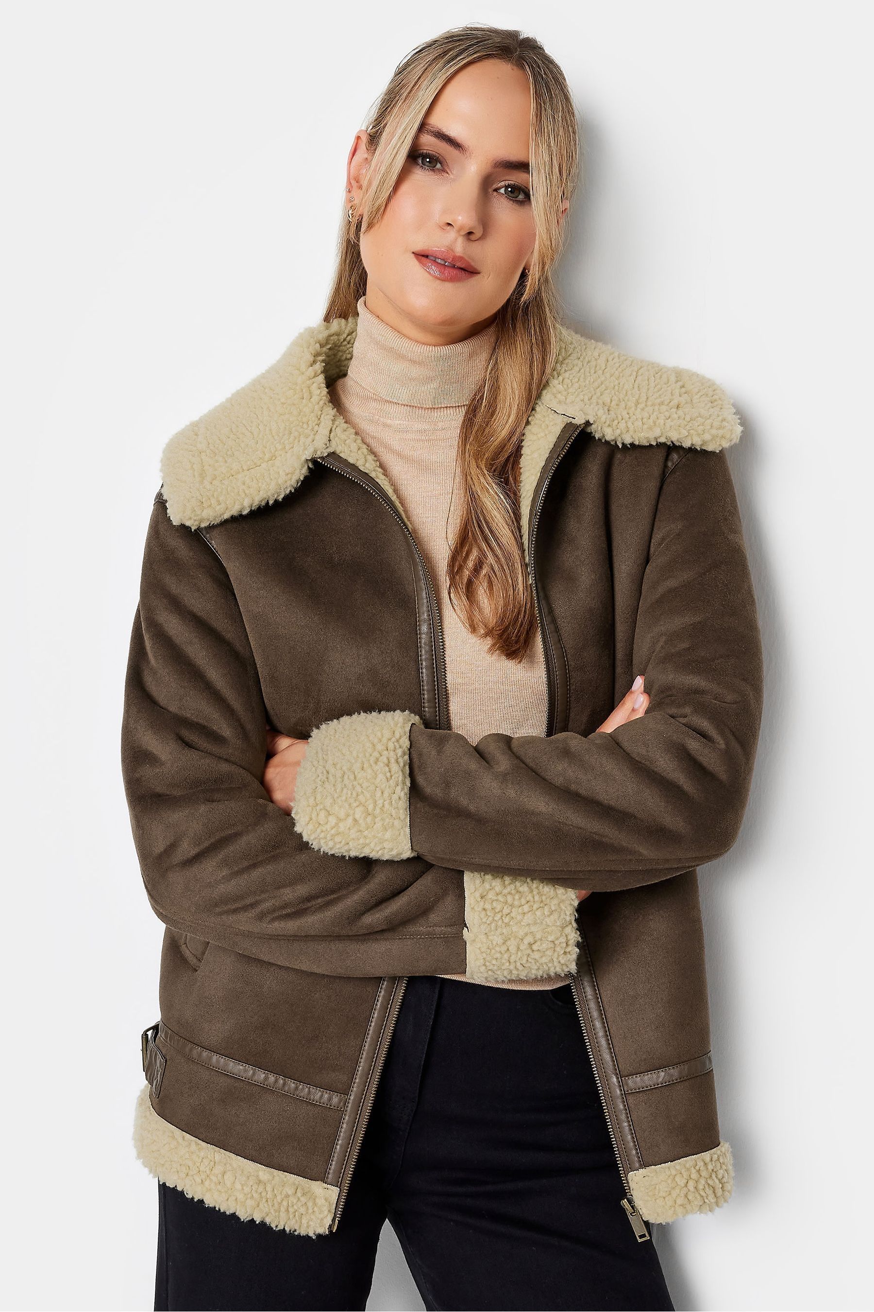 Tall borg jacket discount