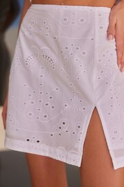 White Broderie Skort - Image 6 of 8