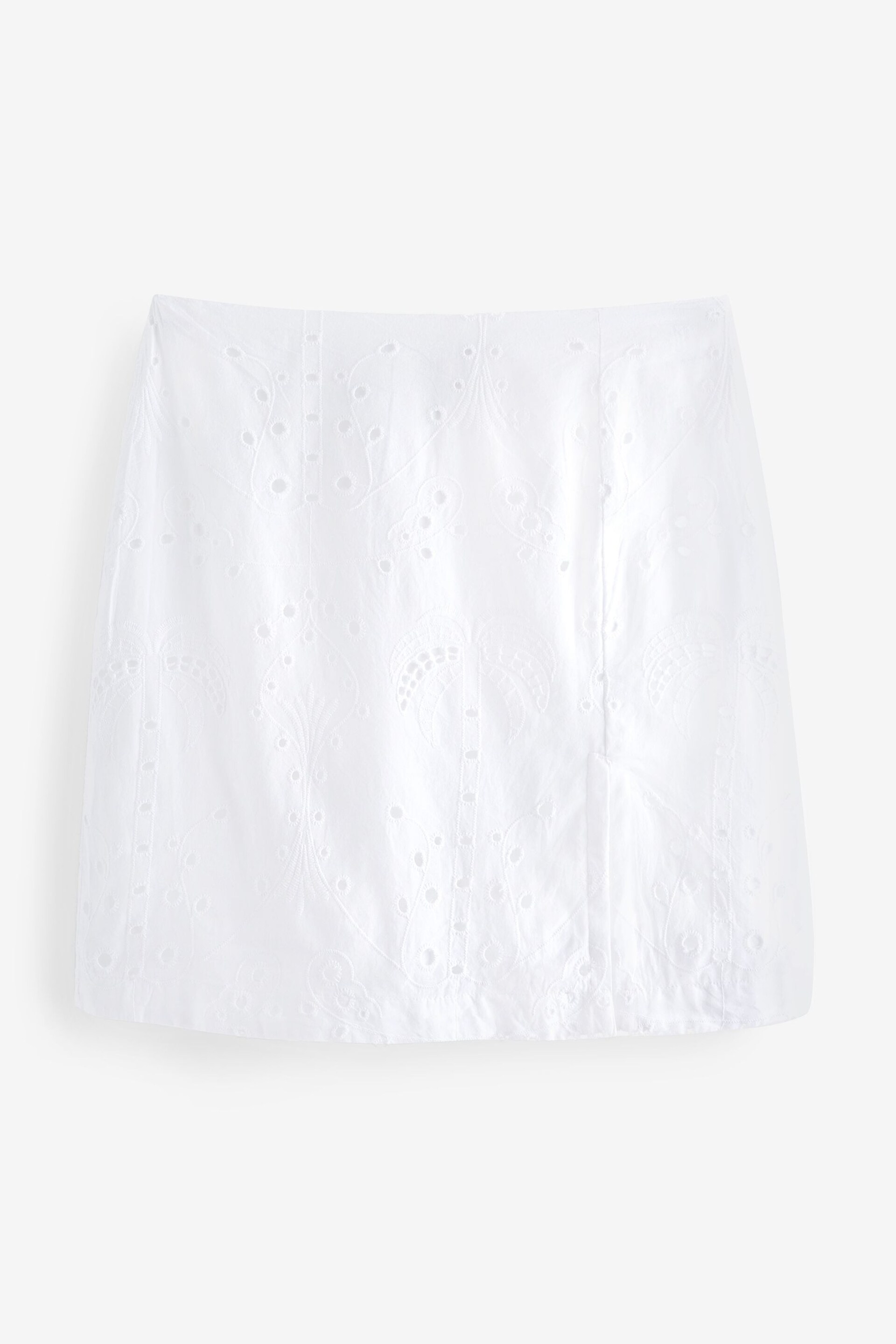 White Broderie Skort - Image 7 of 8