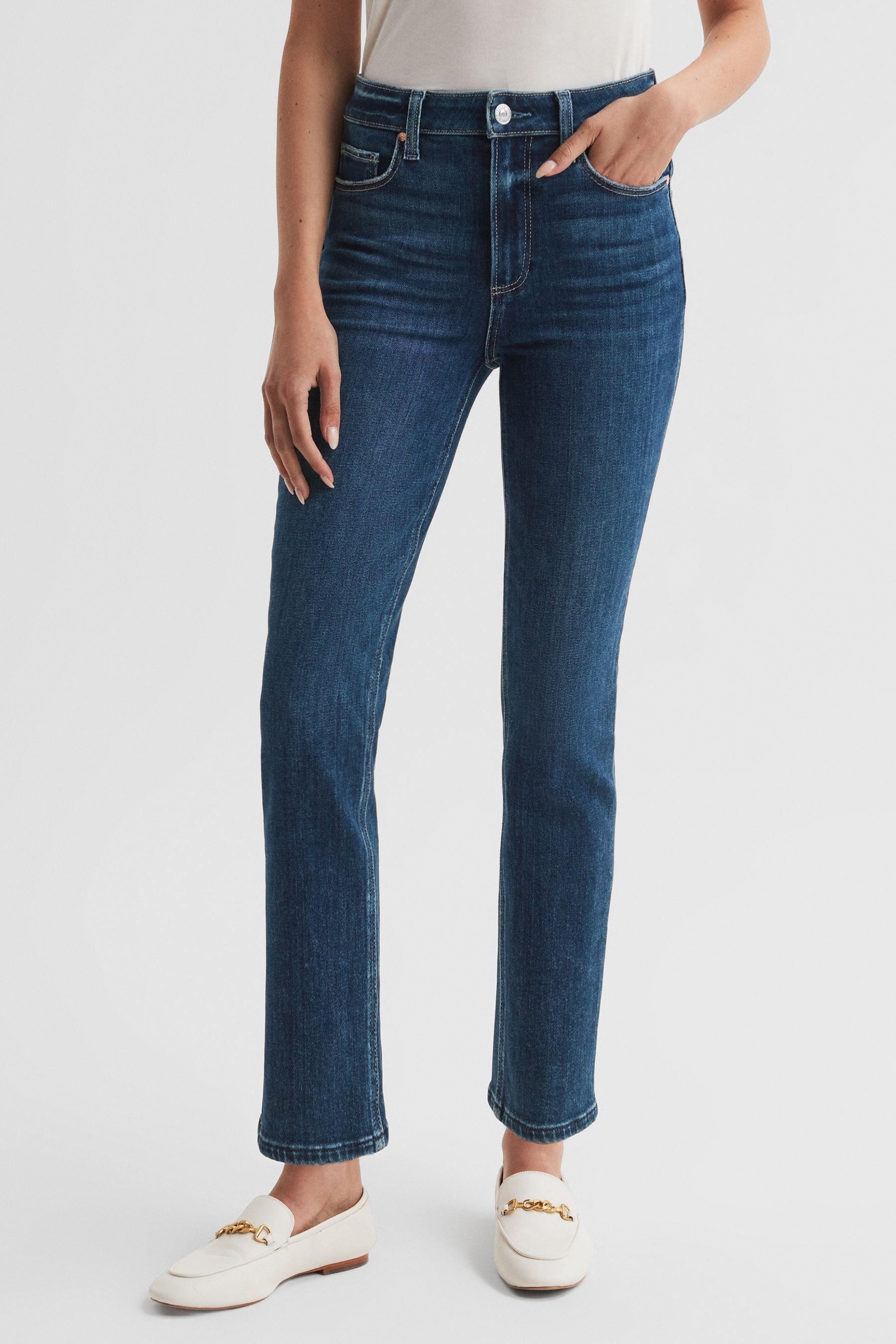 Buy Reiss Soleil Cindy Paige High Rise Cropped Jeans from the Next UK online shop