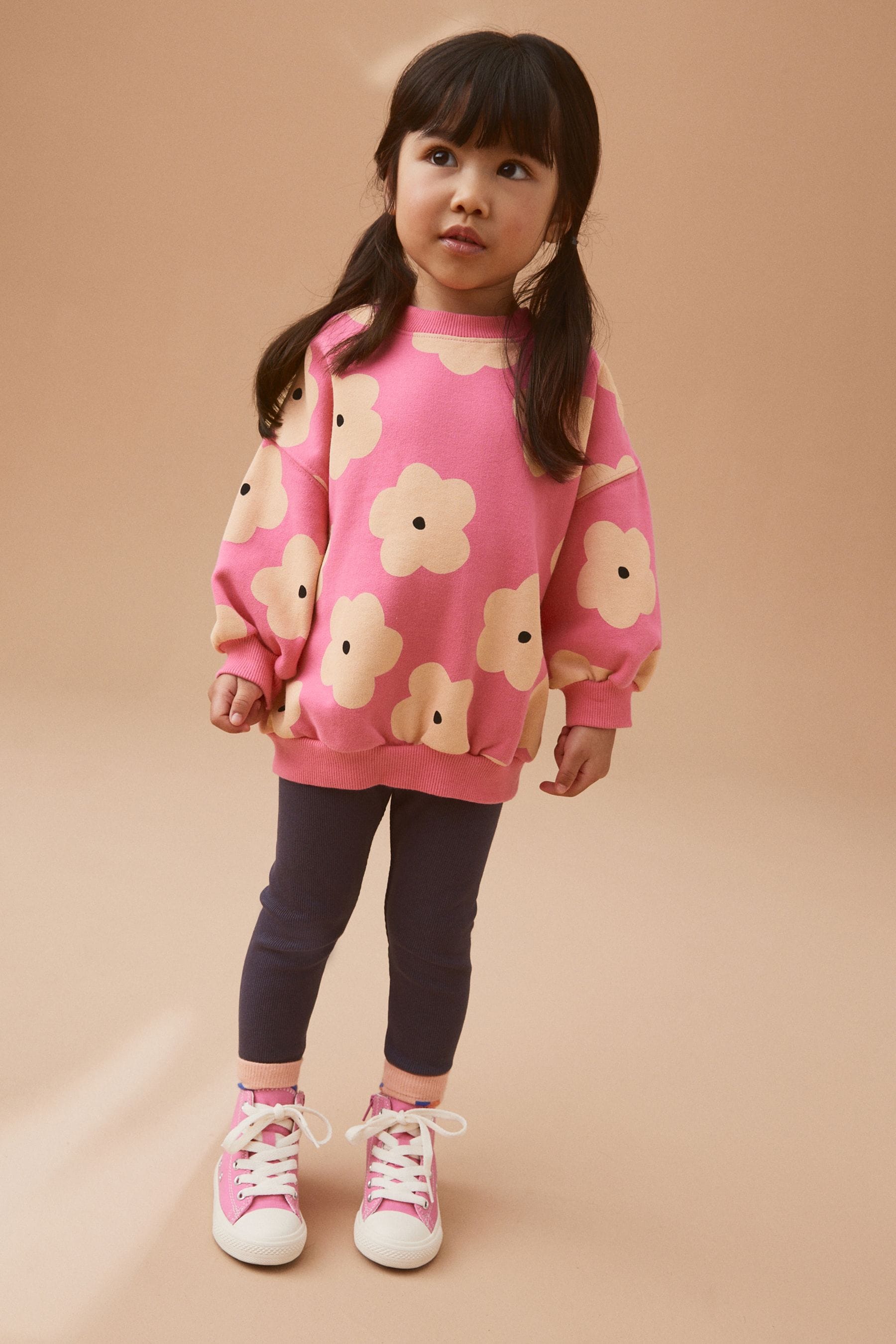 Buy Pink Crew Sweatshirt and Leggings Set 3mths 7yrs from the Next UK online shop