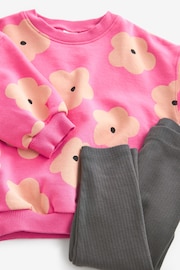 Pink Crew Sweatshirt and Leggings Set (3mths-7yrs) - Image 7 of 7