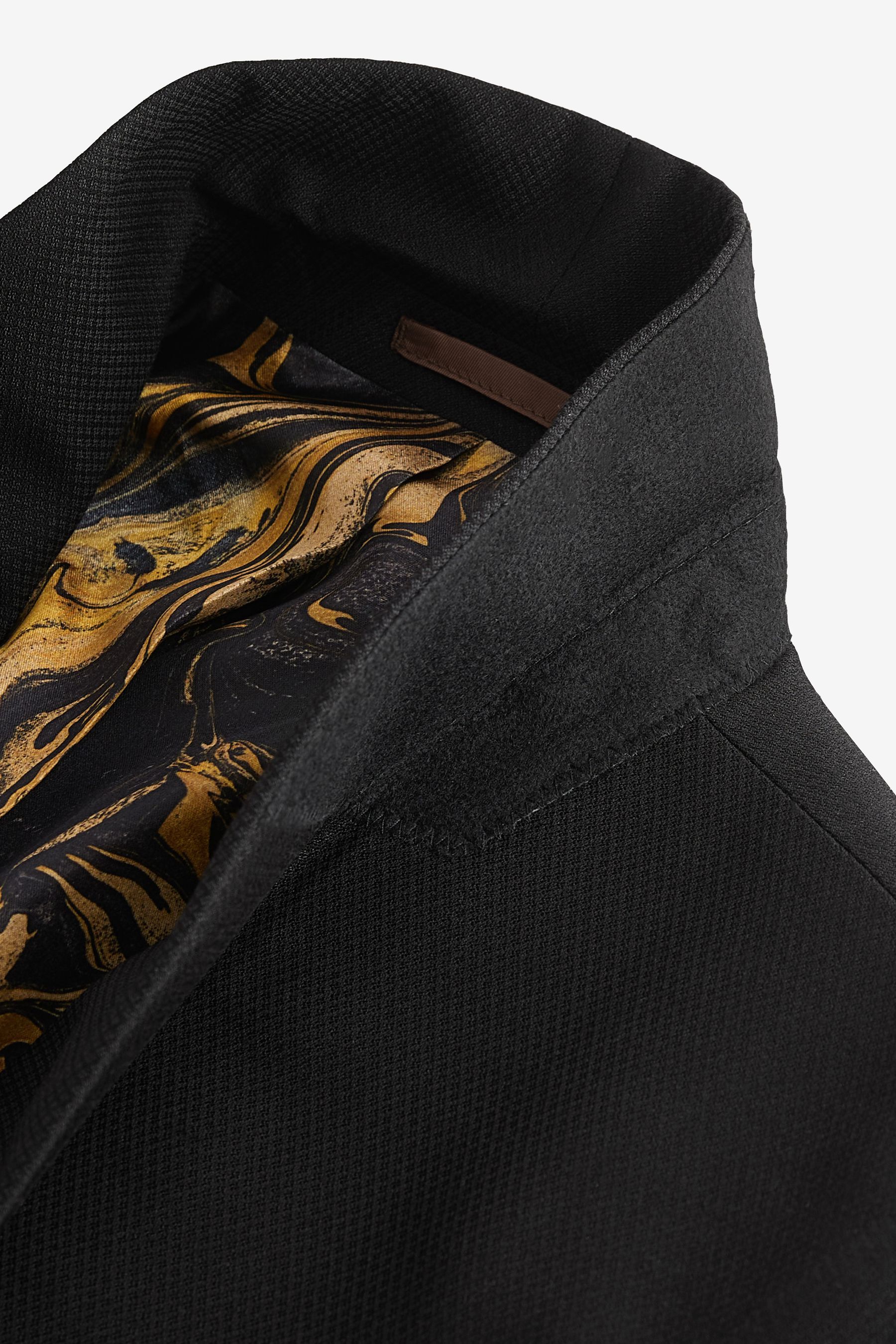 Buy Black Gold Textured Tuxedo Suit Jacket from the Next UK online