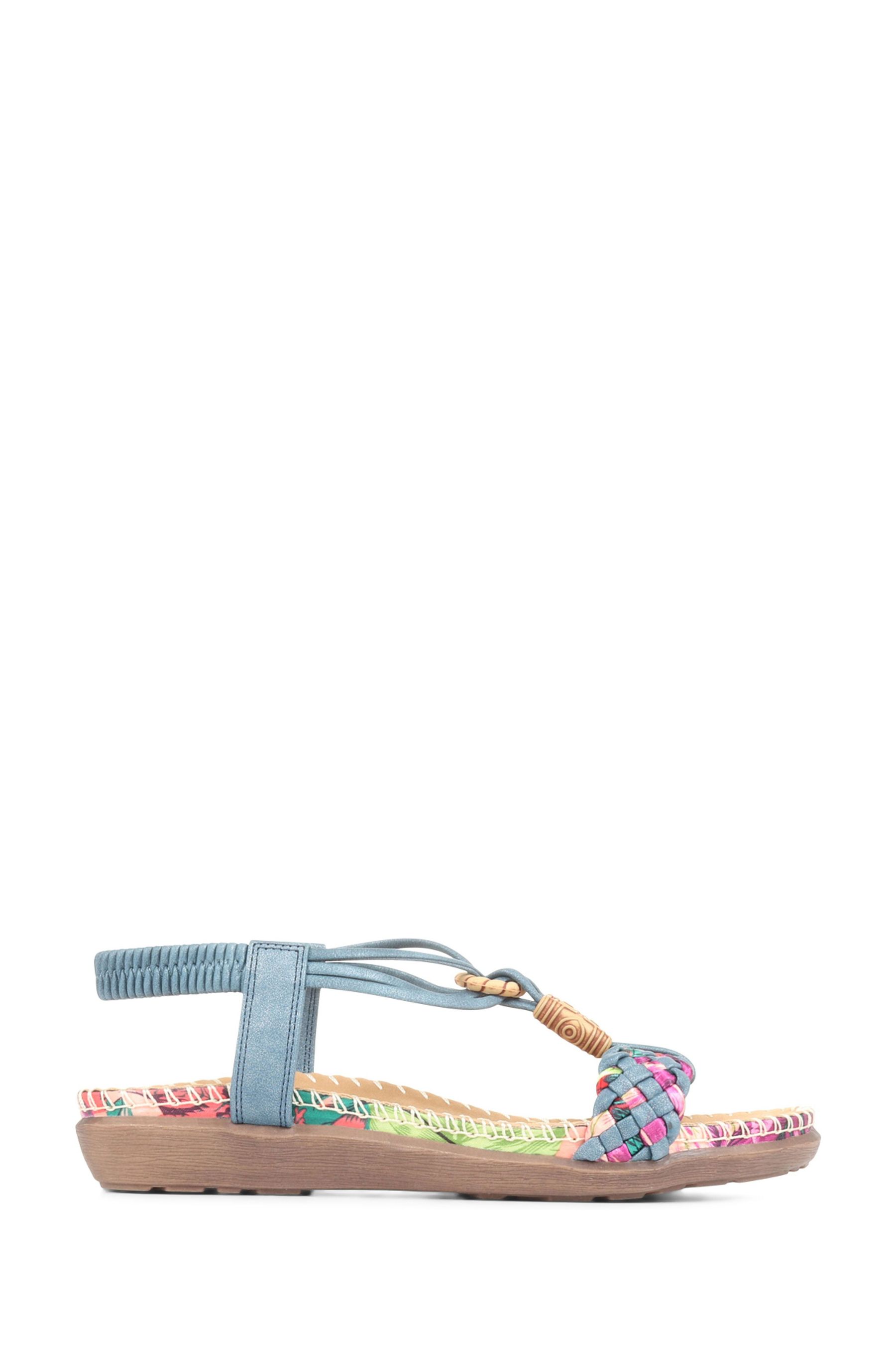 Buy Pavers Blue Pavers Flat Strappy Sandals from Next Oman