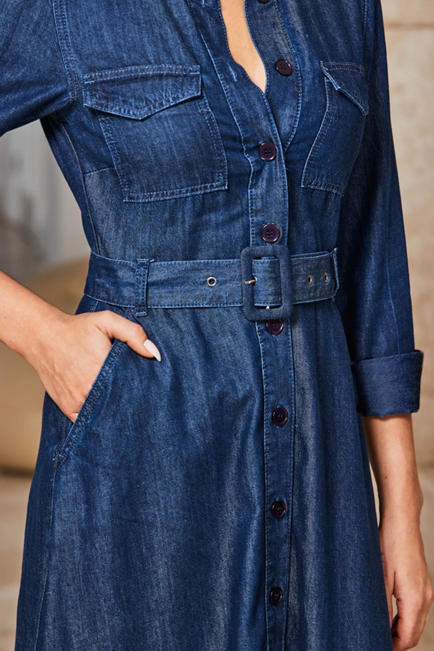 Smart denim dress on sale