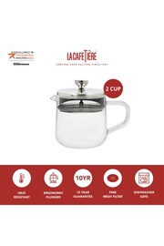 La Cafetiere Clear 2 Cup Loose Leaf Glass Teapot - Image 2 of 2
