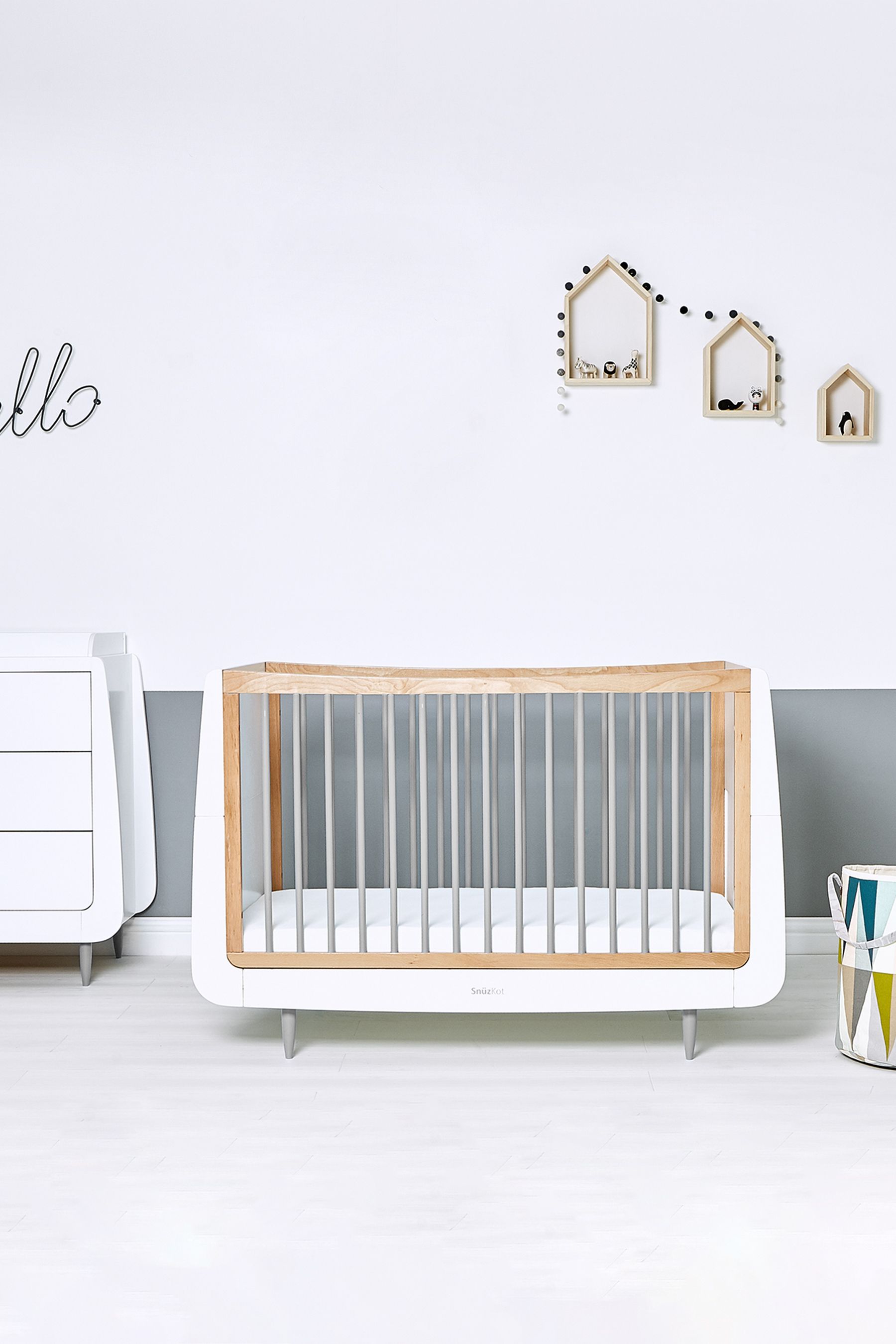 Buy Snuz Grey SnuzKot Skandi Cot Bed from the Next UK online shop