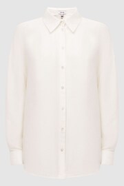 Reiss Ivory Ellis Oversized Long Sleeve Shirt - Image 2 of 5