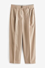 Mink Brown Premium Tailored Barrel Leg Trousers - Image 5 of 6