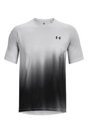 Under Armour Grey Tech Fade Short Sleeve T-Shirt - Image 5 of 6